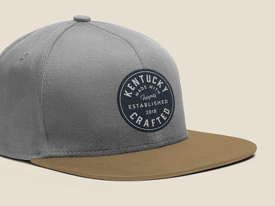Kentucky Crafted Snapback apparel branding design logo print typography