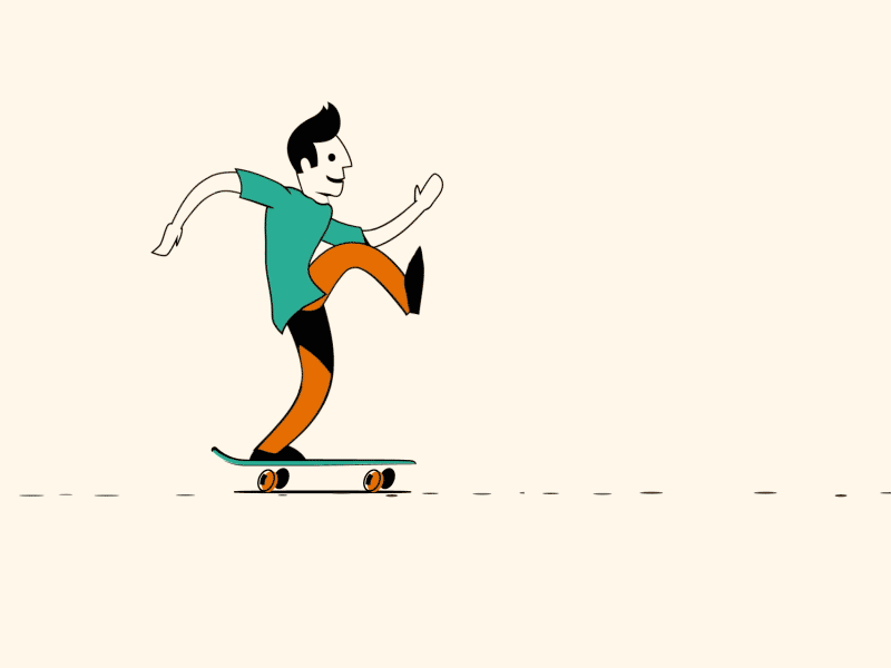 mongo.gif 2d animation animated gif animation character character animation gif mongo skater