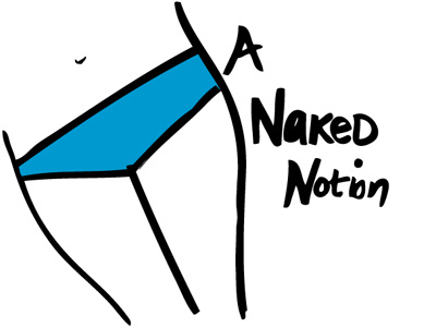 A Naked Notion hand drawn identity illustration logo simple sketch