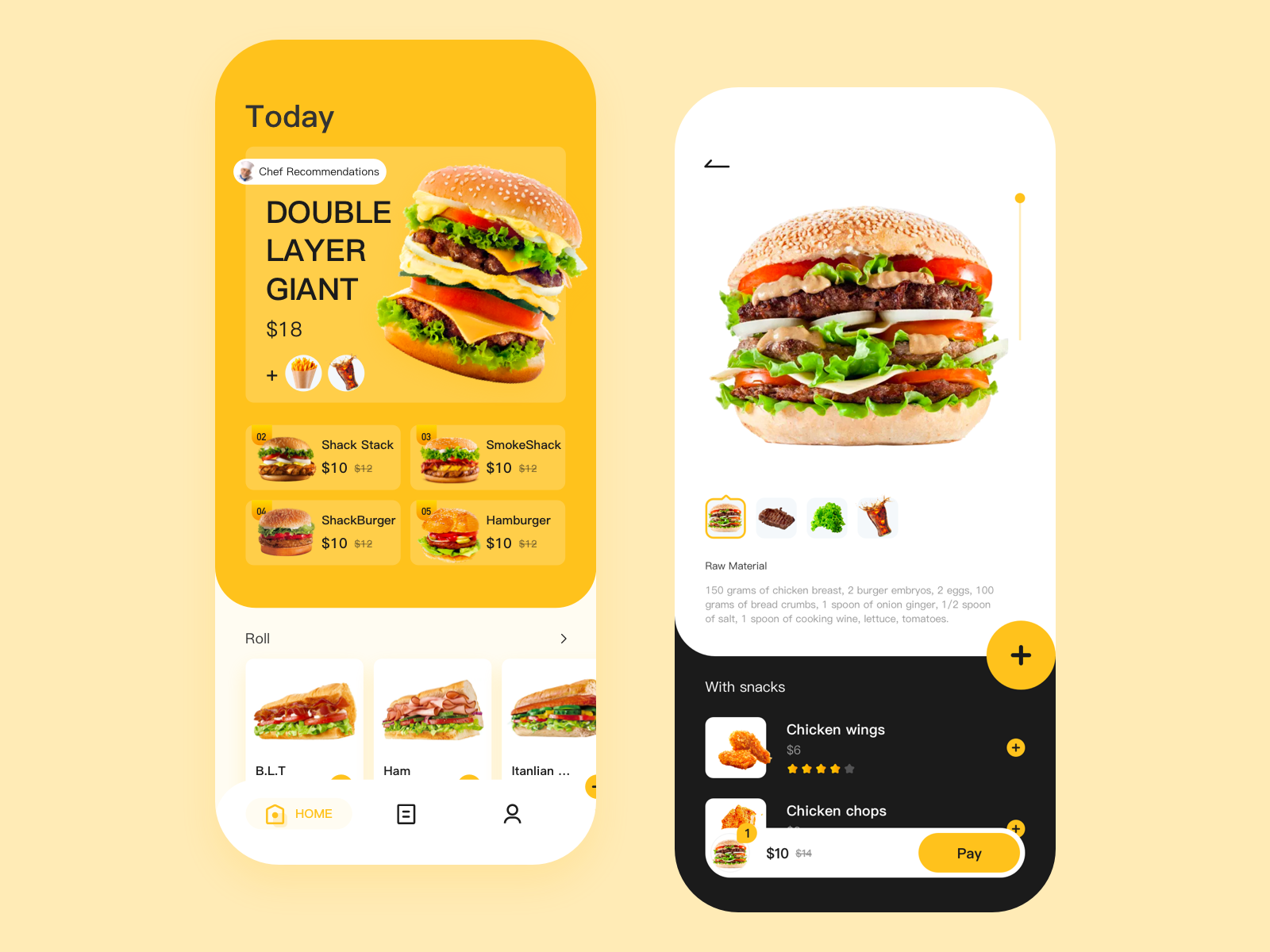 HAMBURGER APP by MSASN on Dribbble