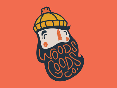 Woods Goods Logo doodle handlettering hipster illustration logo outdoors westcoast