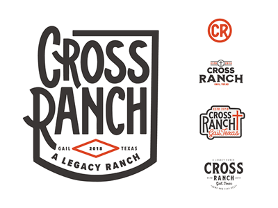 Logo exploration for Alcorn Agency branding cross exploration graphic design identity logo logos logotype ranch texas typography