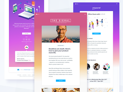 Mixpanel Email Templates by Ryan Evan Davis for Mixpanel on Dribbble