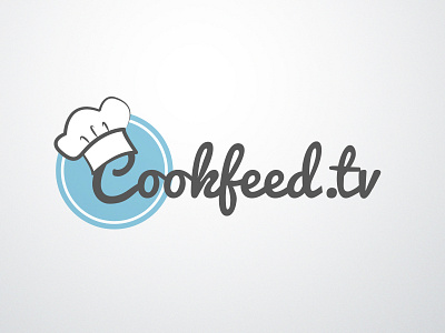 Cookfeedtv cheff cookfeed cookfeed.tv food food logo handwritten logo script logo tv logo