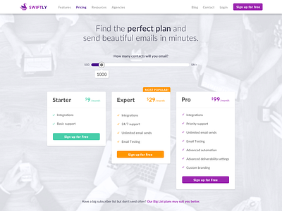 Pricing Page