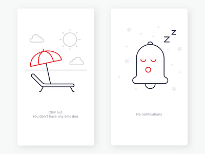 Very Relaxing Empty States empty state illustration mobile ui ux