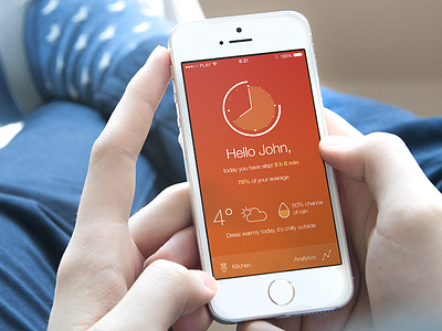 Sleep App analytics app application beacons clock forecast internet of things iphone sleep time wearable weather