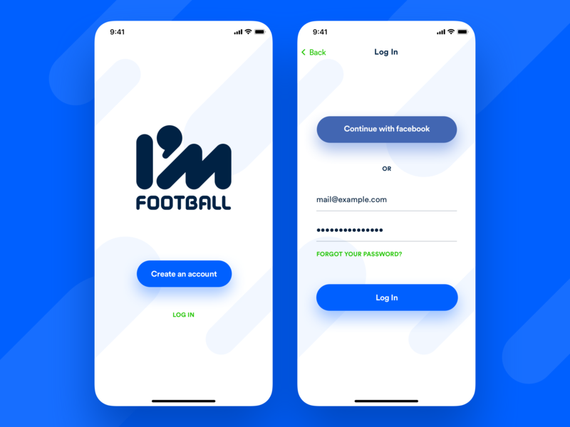 I'M Football Registration by Mikolaj Dobrucki for ucreate on Dribbble