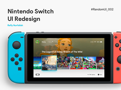 Nintendo Switch UI Redesign