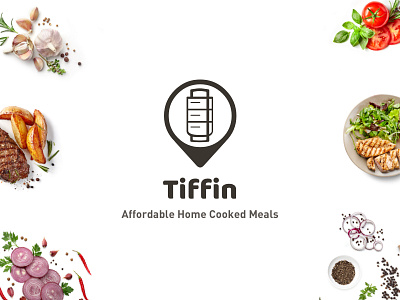 Tiffin Barnding best logo branding design food food app logo food logo home cooked ui location logo logo meals tiffin