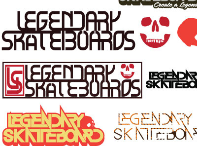 Legendary Logos branding identity lettering logo script typo typography vector