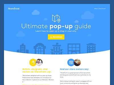 Pop-up Guide Landing Page landing page pop up