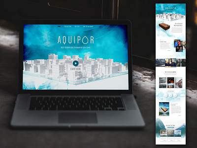 AquiPor Website branding website website design