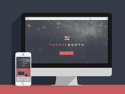 Taggerbooth logo photo booth ui web