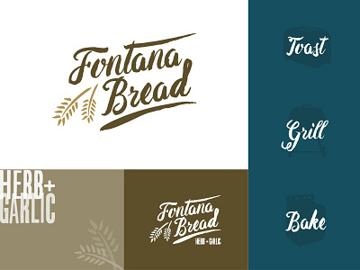 Fontana Bread Logo 2 brand bread logo rebrand
