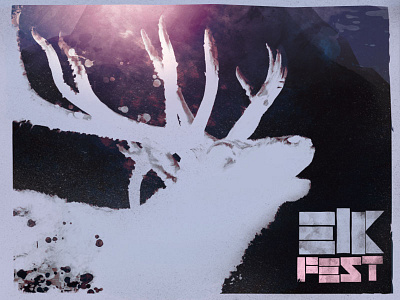 Elkfest 2016 brand festival music print
