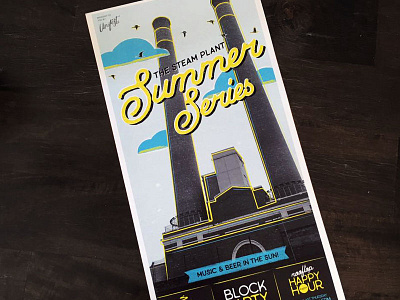 Steam Plant Summer Series brand events print