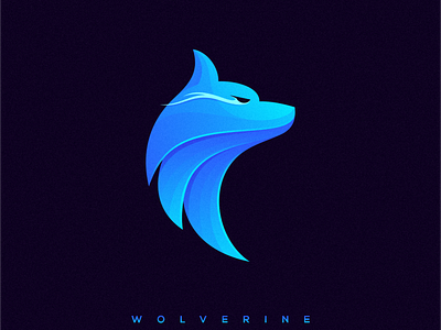 W O L V E R I N E app icon branding character colorful design icon identity illustrator logo simple ui ux wolf