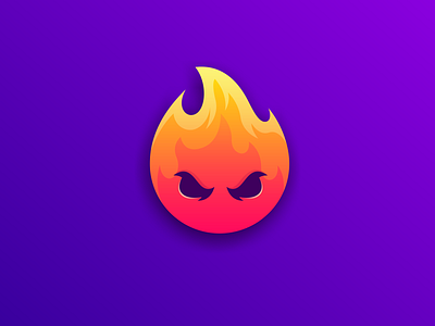 flame boy logo design app icon branding colorful design fire logo flame boy flame icon flame logo graphic design icon identity illustrator logo simple ui