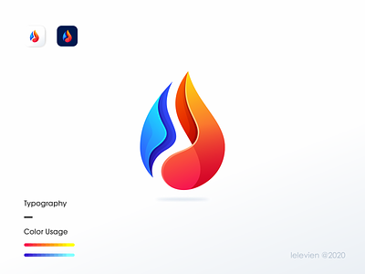 water fire logo