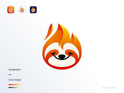 fire sloth logo