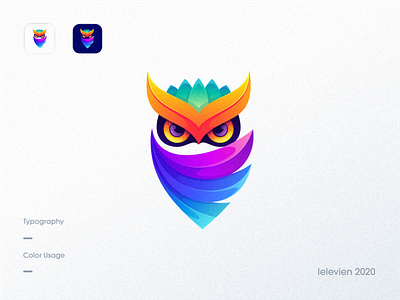 owl logo brand branding bright colorful cute design identity illustrator logo logodesign owl owl logo simple