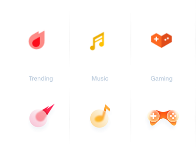 youtube 'explore' icon redesign app brand branding colorful cute design icon identity illustrator logo logodesign simple ui ux website