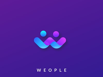 Weaple logo design app brand branding colorful cute design icon identity illustrator logo logodesign people simple w