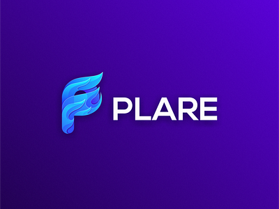 Plare logo design app brand branding colorful cute design flame flare gradient icon identity illustrator logo logodesign modern p simple website