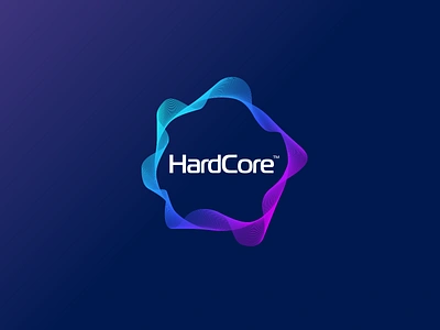 HardCore logo brand branding colorful core design identity illustration logo simple ui vector