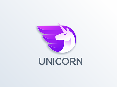 Unicorn logo design brand branding colorful design horse identity illustration logo simple ui unicorn vector
