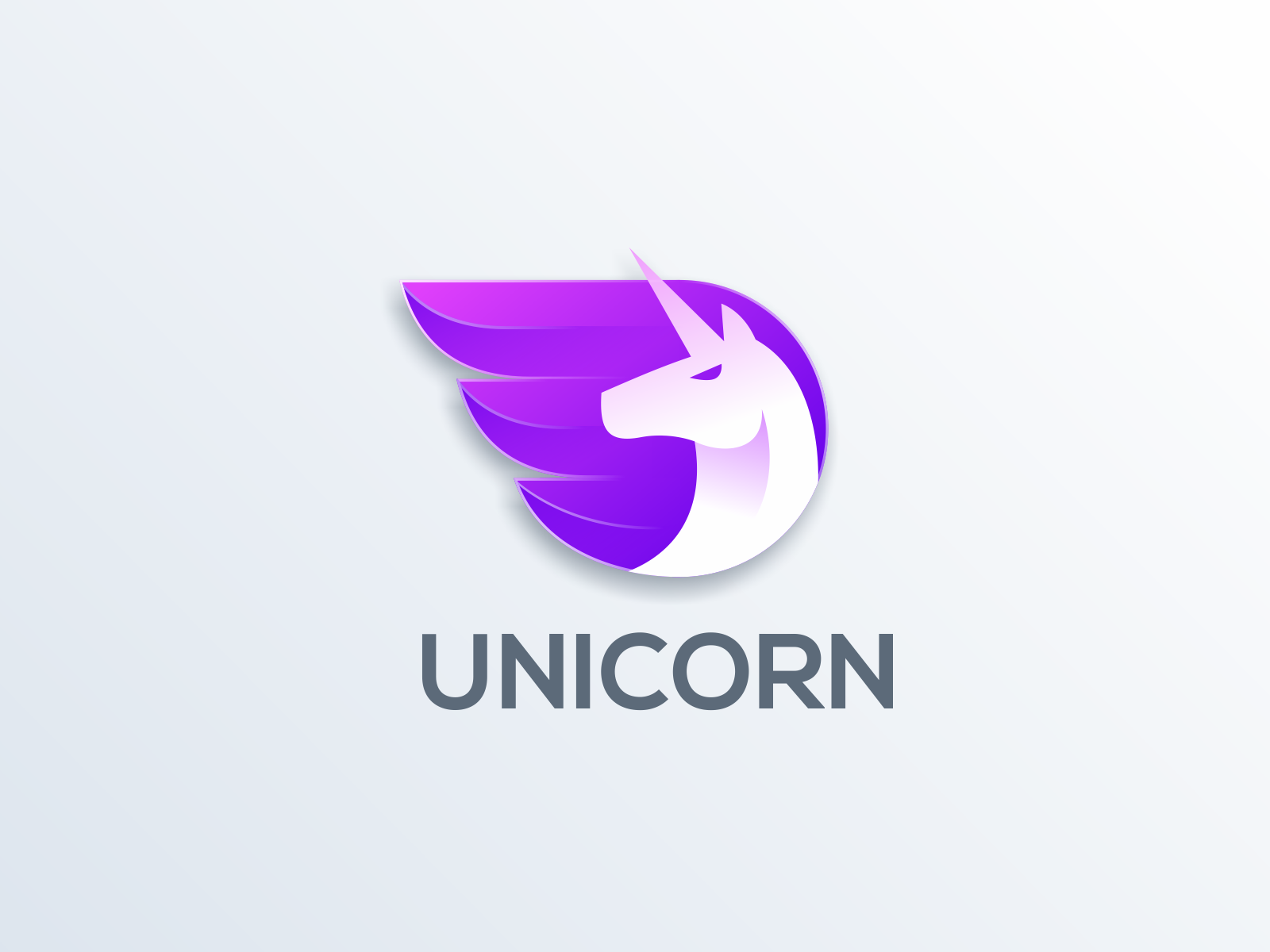 Unicorn logo design by Lelevien on Dribbble