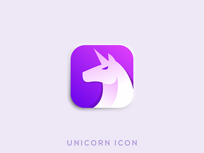 Unicorn Icon app brand branding colorful design horse icon identity illustration logo simple ui unicorn vector website