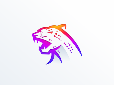 Colorful Panther logo design animal brand branding cheetah colorful design identity illustration logo mascot panther simple tiger ui vector