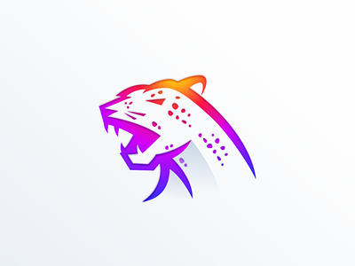 Colorful Panther logo design