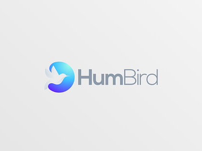 HumBird logo design bird brand branding colorful design humming identity illustration logo simple