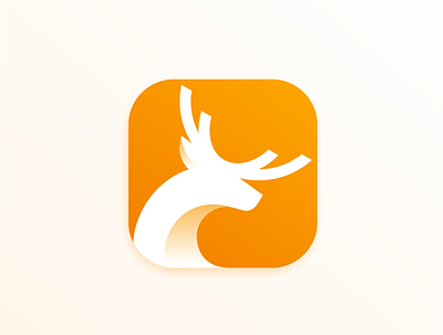 Deer App Icon animal app app icon brand branding colorful deer design icon identity illustration logo nature simple ui vector