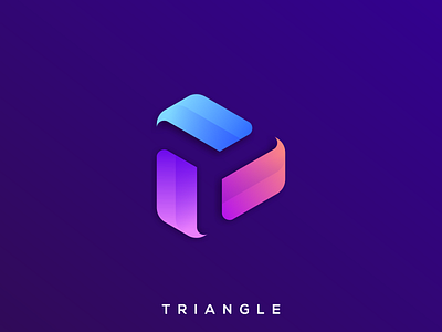 Triangle Logo Design app icon brand branding colorful design identity illustration logo simple triangle ui