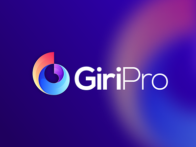GiriPro Logo brand branding business colorful design g identity illustration logo simple