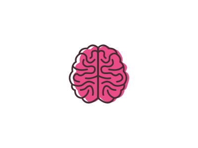 brain lineart art brain line lineart logo pink