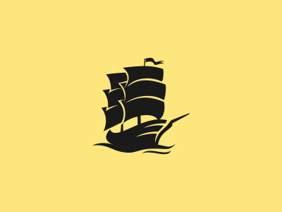 sailboat logo idea black boat brand colorful design designer identity logo sail sailboat
