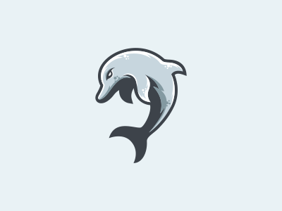 dolphin blues brand design identity logo