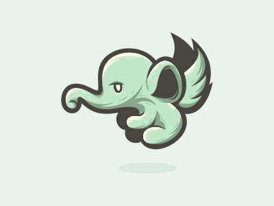 flying elephant logo