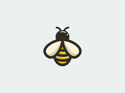 bee bee brand branding colorful cute design identity logo wing