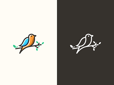 bird bird branding business colorful identity illustrator line lineart logo reggae simple