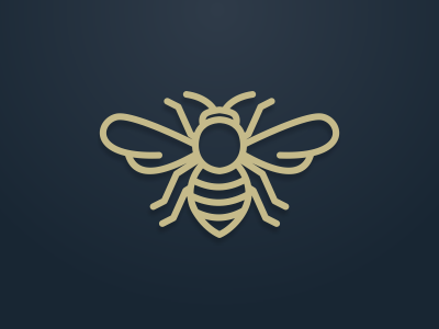 line art bee by Lelevien on Dribbble