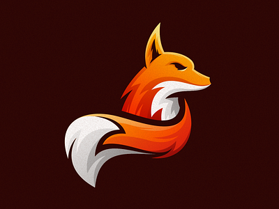 fox logo design branding business character colorful design fox fox logo design fox tail identity illustration illustrator logo logodesign simple vector