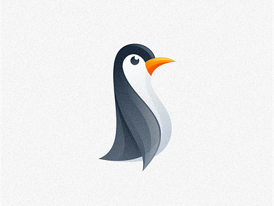 penguin logo design animal black brand branding business character colorful cute design designer identity illustration illustrator logo logodesign simple vector wing