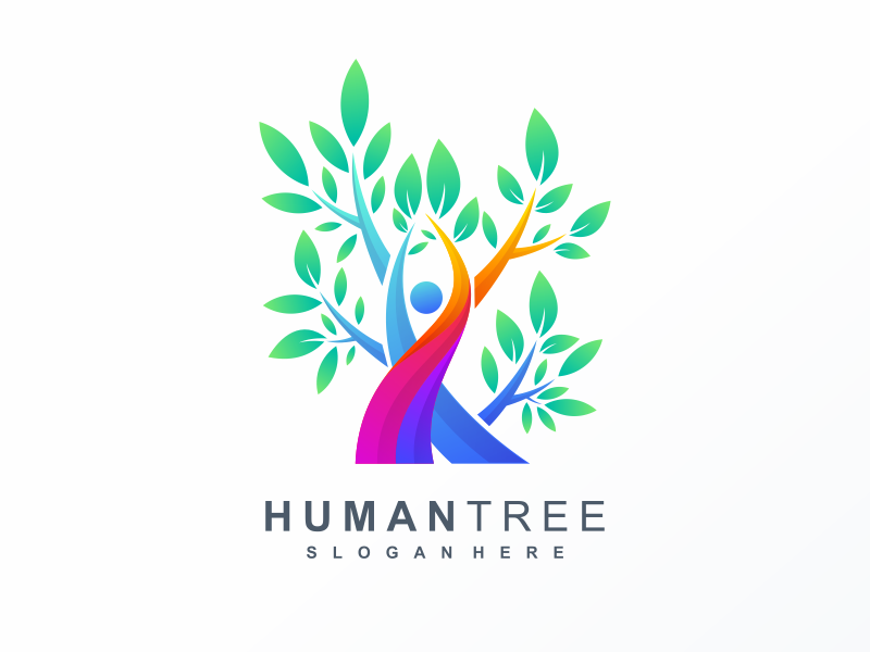 human tree logo Stock Photo - Alamy
