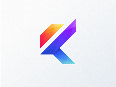 k logo brand branding business colorful design identity illustrator logo simple ui